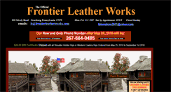 Desktop Screenshot of frontierleatherworks.com